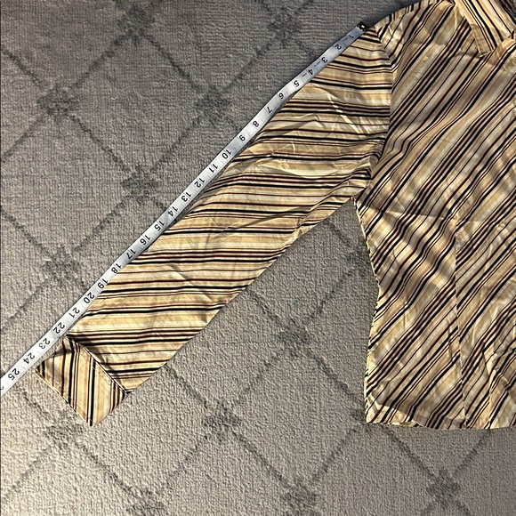 Naracamicie Beige and Black Striped Shirt - Picture 6 of 8